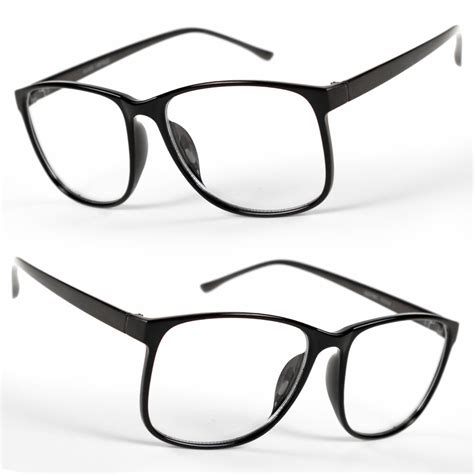 large oversized vintage glasses clear lens thin frame nerd glasses