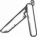 Razor Draw Straight Drawing Blade Step Dragoart Clipartmag Clipart sketch template