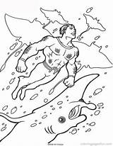 Coloring Aquaman Pages sketch template