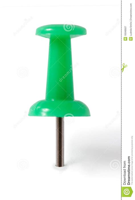 green pin stock image image  object element isolated