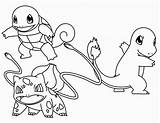 Charmander Bulbasaur Squirtle Imprimir Dibujar Pokémon Seleccionar Paracolorear Cumpleaños sketch template