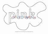 Splats Pink Colouring Village Colour Activity Explore Pages sketch template