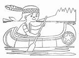 Canoe Coloring Printable Pages Boat Drawing Getcolorings Color Small Getdrawings Comments sketch template