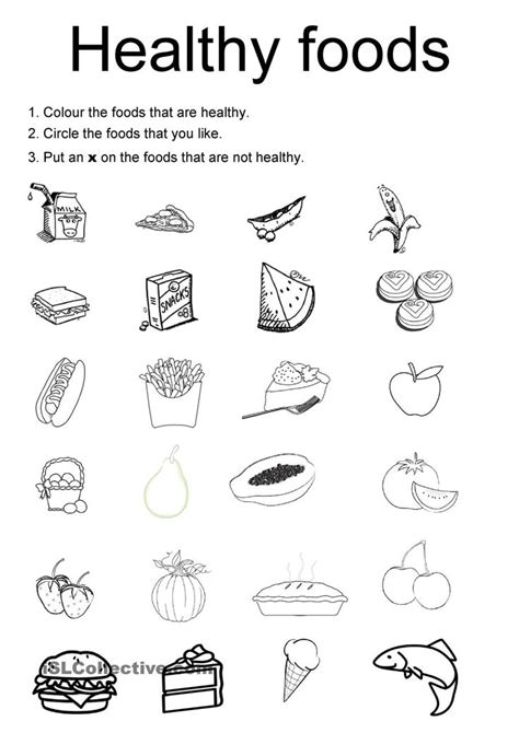 healthy foods projects   pinterest worksheets healthy