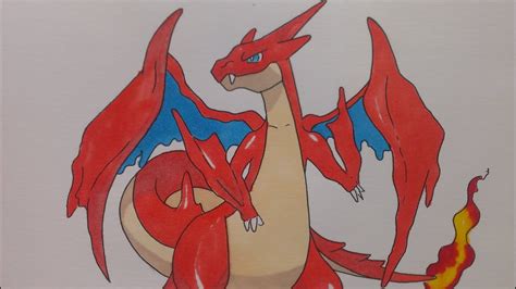 Drawing Mega Charizard Pokemon X And Y Youtube