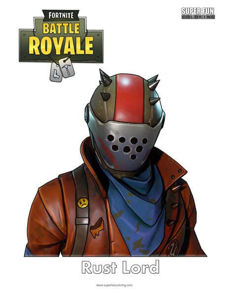 rust lord fortnite coloring page super fun coloring