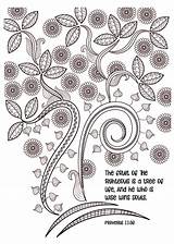 Proverbs Colouring sketch template