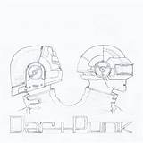 Punk Daft Drawing Getdrawings sketch template