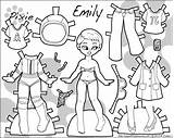Paper Doll Coloring Dolls Pages Astronaut Color Pixie Printable Emily Puck Thin Personas Popular Click Clothes Paperthinpersonas sketch template