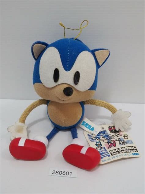 Sonic The Hedgehog 280601 Sega 1991 Stringy Tag Plush Toy Doll Japan