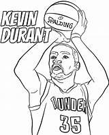 Coloring Kevin Durant Pages Nba Player Print Topcoloringpages Printable Athletes sketch template
