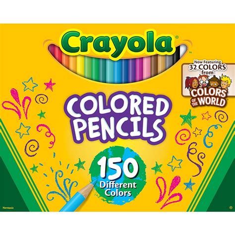 crayola colored pencil set colors   world  ct   school
