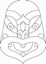 Maori Colouring Kids Zealand Pages Nz Taniwha Mask Draw Google Waitangi Koru Crafts Designs Result Hands Tiki Choose Board sketch template