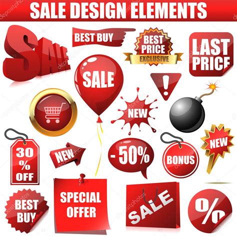 sale design elements stock vector  tuulijumala