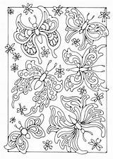 Vlinders Printen sketch template