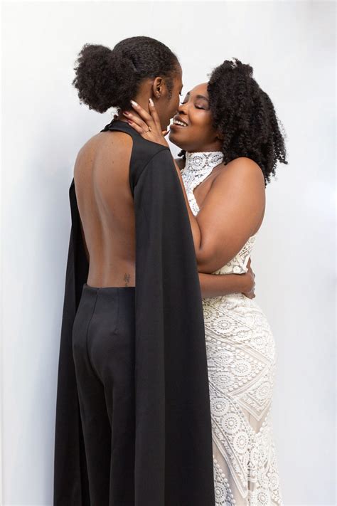 Black Lesbian Wedding Couple Renoda Campbell Photography San Luis