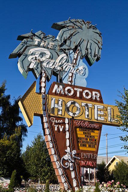 The Palms Motor Hotel Vintage Neon Signs Old Signs Advertising Signs