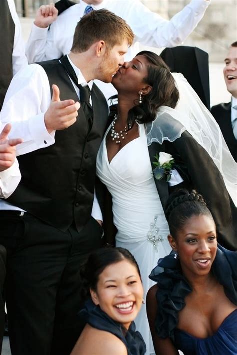 on my wedding day we are interracial couple we both met on a dating