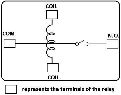single pole single throw spst relay wiring diagram
