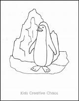 Penguin Coloring Pages Printable Kids Pdf Cute Preschool Quotes Ice Caps Click Getcolorings sketch template
