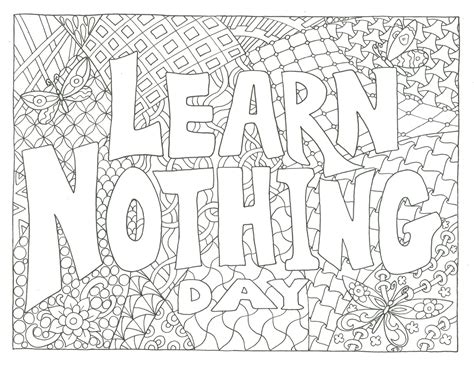 learn  day coloring page