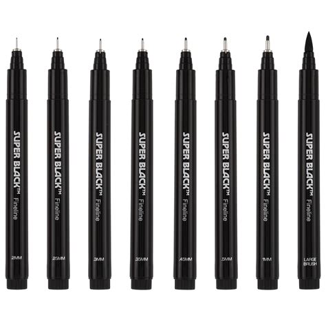 creative mark ultimate fine  drawing pens super black fine