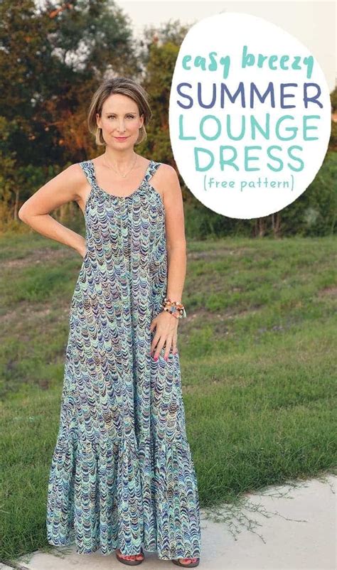 easy breezy summer lounge dress pattern  tutorial