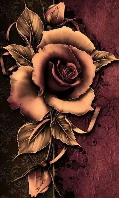 rose artwork peinture fleurs dessin de fleur art floral