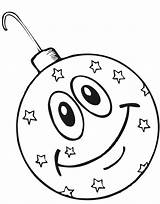 Coloring Christmas Ornament Ornaments Pages Happy Kids sketch template
