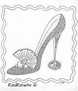 Coloring Pages High Heel Shoe Dress Book Adult Jordan Colouring Color Adults Shoes Printable Books Zentangle Beautiful Fashion Doodle Getcolorings sketch template
