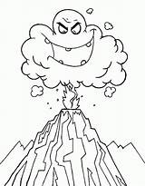 Volcano Coloring Pages Drawing Eruption Ash Kids Printable Getdrawings Print Volcanoes Cloud Hot Deadly Emoticon Ghost Color Nature Clipart Easy sketch template