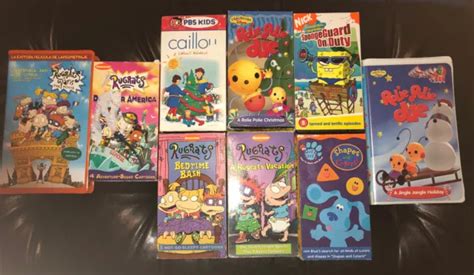 kids vhs rugrats rolie polie olie blues clues caillou spongebob  picclick au