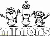 Coloring Minions Pages Banana Minion Getcolorings Color sketch template