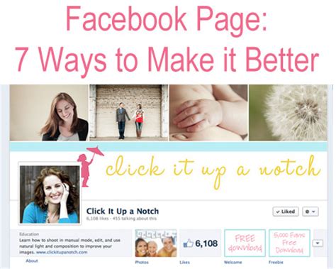 facebook page  ways