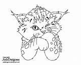 Lynx Coloring Baby Getcolorings Pages Printable sketch template