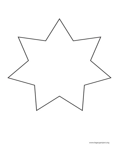 pointed star template