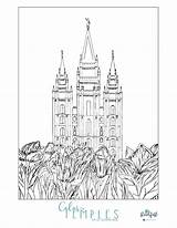 Lds Temple Coloring Pages Lake Salt Temples Enjoy Beautiful Printable sketch template