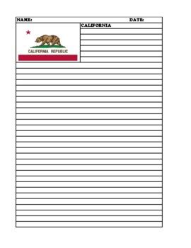 california lined paper  northeast education tpt