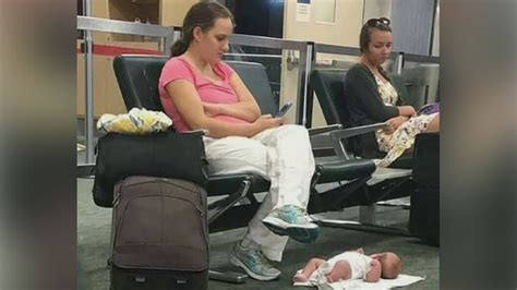 Exhausted Mom Speaks Out After Airport Pic Goes Viral Abc7 New York