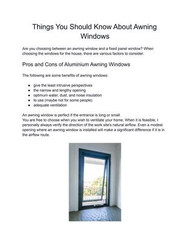 awning windows  aluminiumwindows issuu