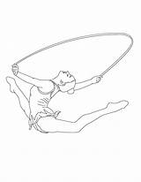 Coloring Pages Gymnastic sketch template