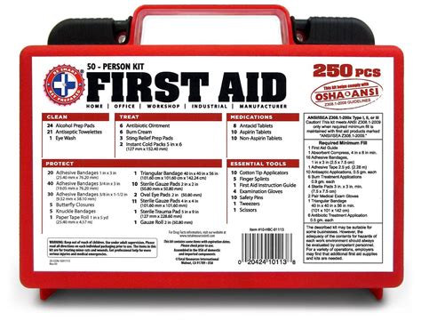 smart  prepared  aid kit  piece set  count