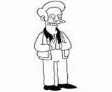 Simpson Apu Nahasapeemapetilon Ned Flanders Coloriage Bart Fait sketch template