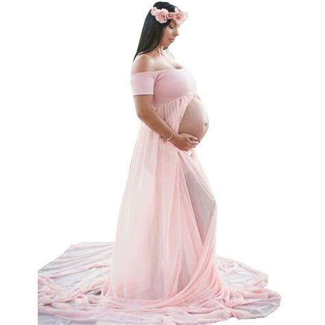 buy long maternity clothes pregnancy dress photography
