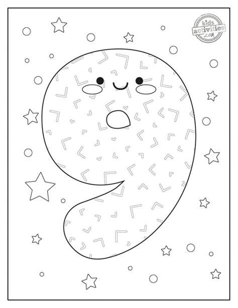 number coloring pages