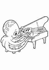 Muziekinstrumenten Kleurplaten Instruments Pieuvre Musikinstrumente Inktvis Vleugel Malvorlage Muziek Speelt Coloriages Octopus Lesson Hugolescargot Muziekinstrument Jouer Hugo Stimmen sketch template