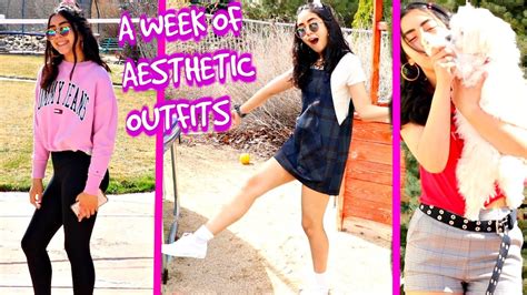 A Week Of Aesthetic Outfits Teen Trending Outfits Ideas