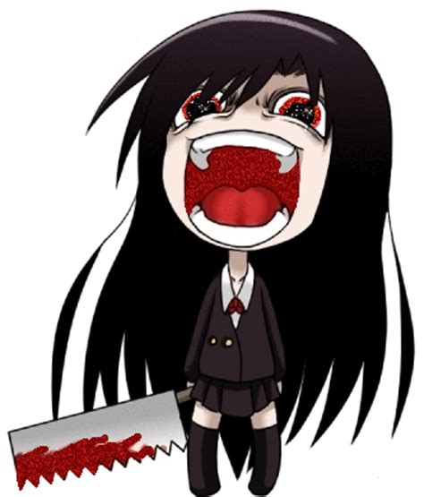 creepy anime girl art   pinterest chibi creepy  anime