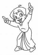 Bheem Coloring Chhota Pages Laughing Kids Parentune Worksheets sketch template