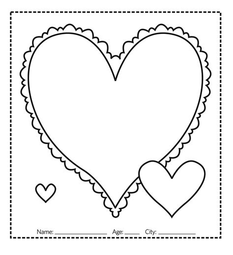 valentines day coloring contest form  spokesman review